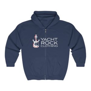 Yacht Rock Clothing Logo –  Unisex Full Zip Hooded Sweatshirt