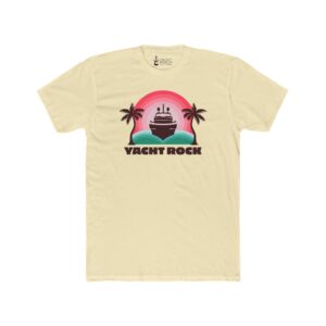 Pink and Palms – Men’s Cotton Crew Tee