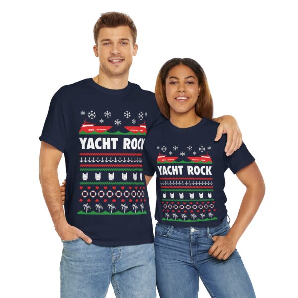 A Very Yacht Rock Christmas - Unisex Heavy Cotton Tee - Image 12
