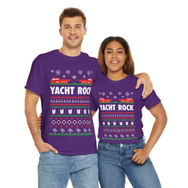 A Very Yacht Rock Christmas - Unisex Heavy Cotton Tee - Image 14