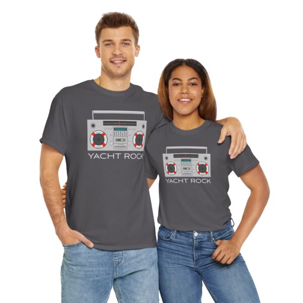 Yacht Rock Boom Box - Unisex Heavy Cotton Tee - Image 6