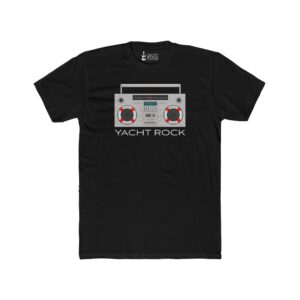 Yacht Rock Boom Box – Men’s Cotton Crew Tee