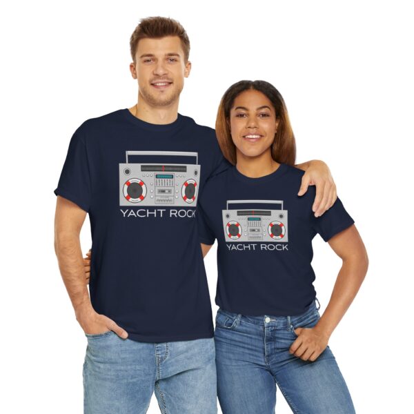 Yacht Rock Boom Box - Unisex Heavy Cotton Tee - Image 10