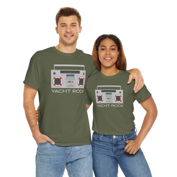 Yacht Rock Boom Box - Unisex Heavy Cotton Tee - Image 4