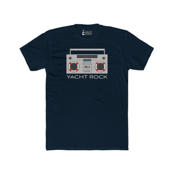 Yacht Rock Boom Box - Men's Cotton Crew Tee - Image 4