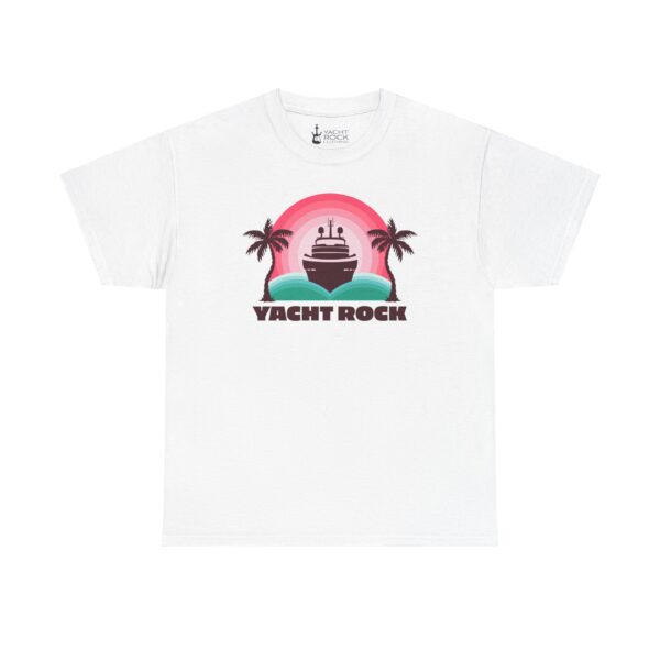 Pink and Palms - Unisex Heavy Cotton Tee - Image 7