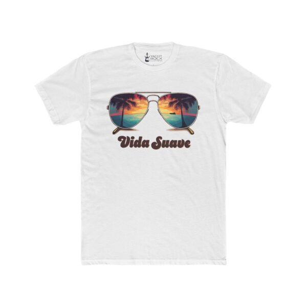 Vida Suave  - Men's Cotton Crew Tee - Image 2