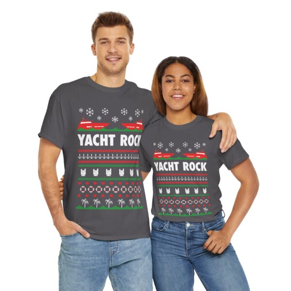A Very Yacht Rock Christmas - Unisex Heavy Cotton Tee - Image 8