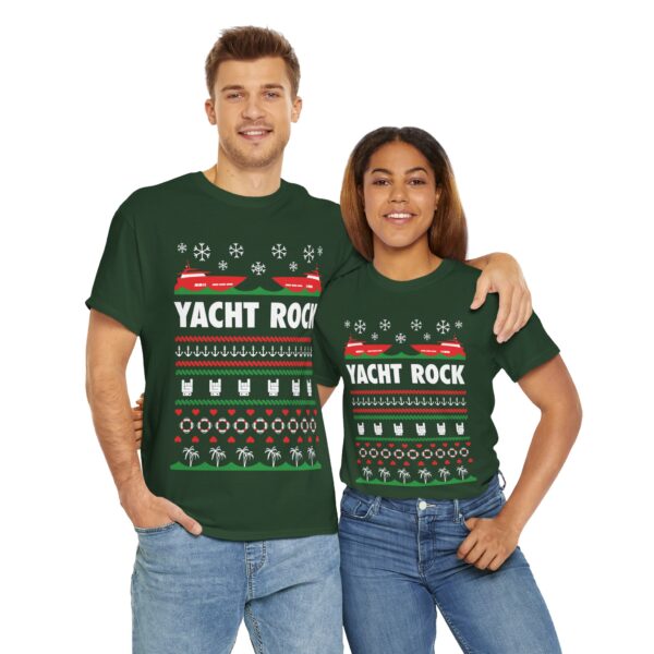 A Very Yacht Rock Christmas - Unisex Heavy Cotton Tee - Image 2
