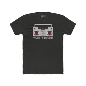 Yacht Rock Boom Box – Men’s Cotton Crew Tee