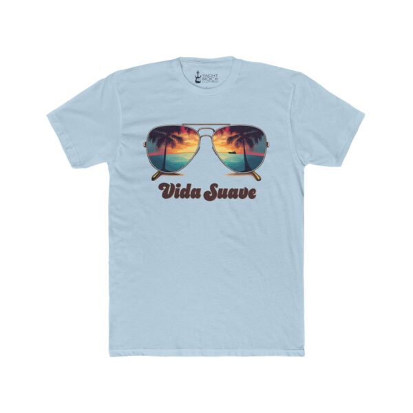 Vida Suave  - Men's Cotton Crew Tee - Image 3