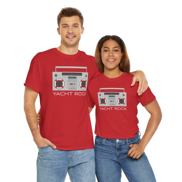 Yacht Rock Boom Box - Unisex Heavy Cotton Tee - Image 12