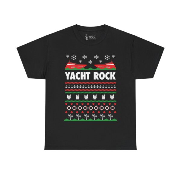 A Very Yacht Rock Christmas - Unisex Heavy Cotton Tee - Image 3