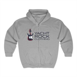 Yacht Rock Clothing Logo – Unisex Full Zip Hooded Sweatshirt