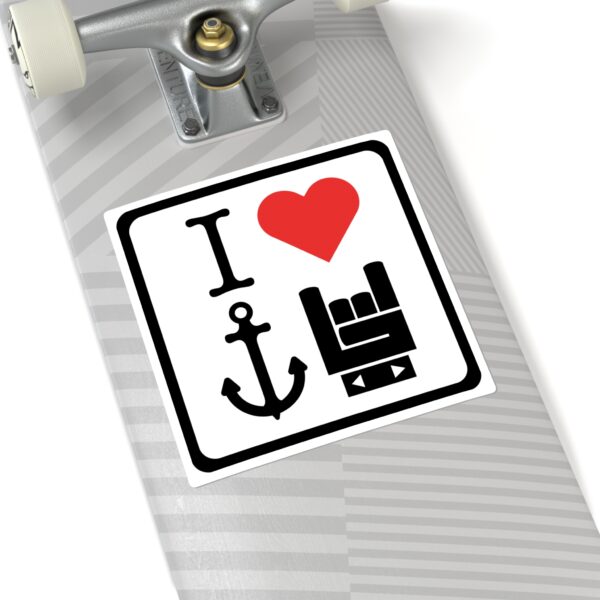 I Love Yacht Rock Sticker - Image 8