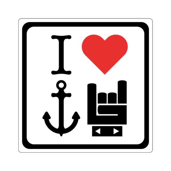 I Love Yacht Rock Sticker - Image 5