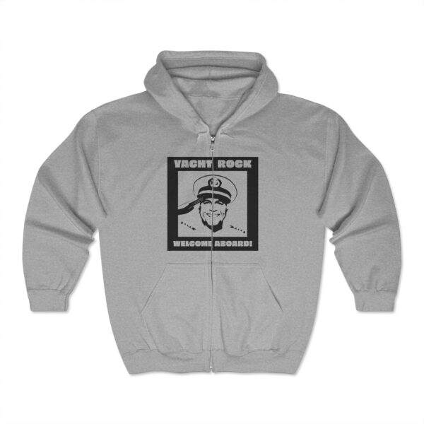 Welcome Aboard Salute - Unisex Zip Up Hooded Sweatshirt