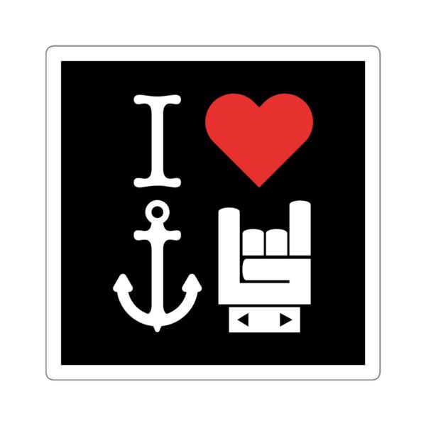 I Love Yacht Rock Sticker - Image 7