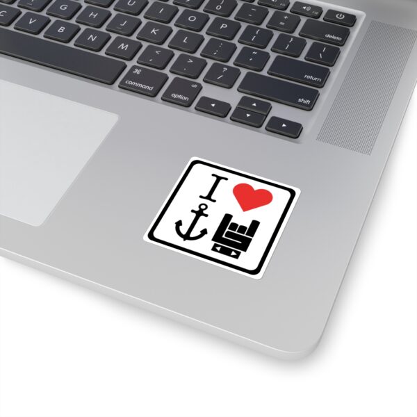 I Love Yacht Rock Sticker - Image 2