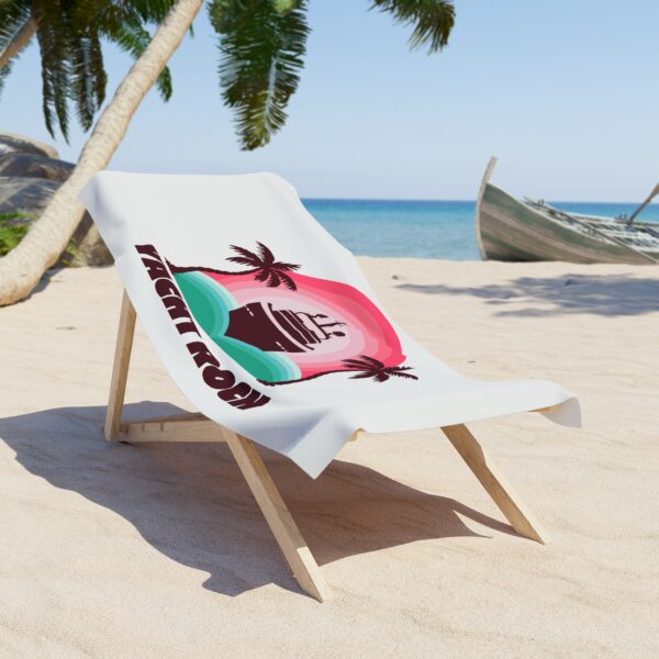 Pink and Palms - Beach Towel - Image 4