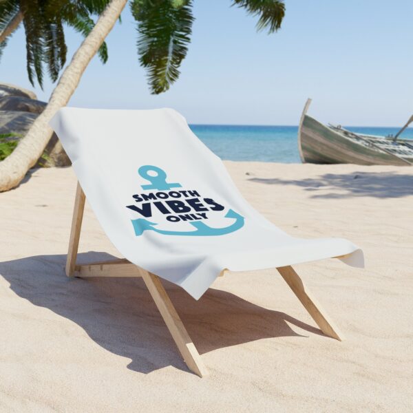 Smooth Vibes Only - Beach Towel - Image 4