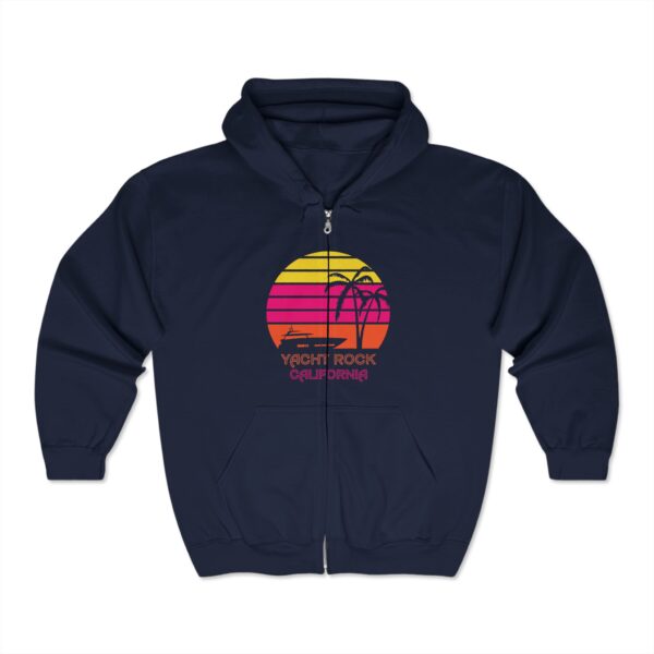 Yacht Rock California - Zip Up Hoodie - Image 2