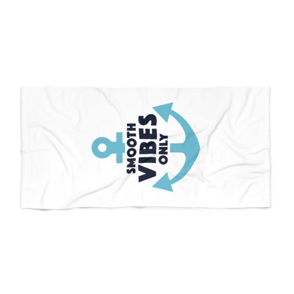 Smooth Vibes Only - Beach Towel - Image 2