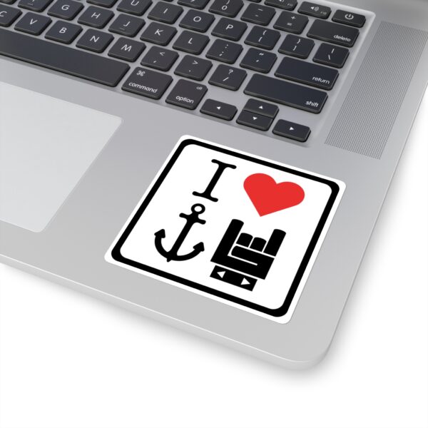 I Love Yacht Rock Sticker - Image 4