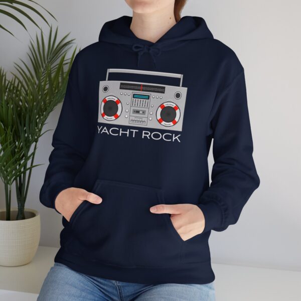 Yacht Rock Boom Box - Unisex Hooded Sweatshirt - Image 4