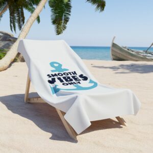 Smooth Vibes Only – Beach Towel