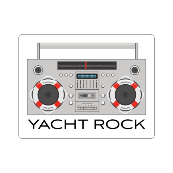 Yacht Rock Boom Box Sticker - Image 4