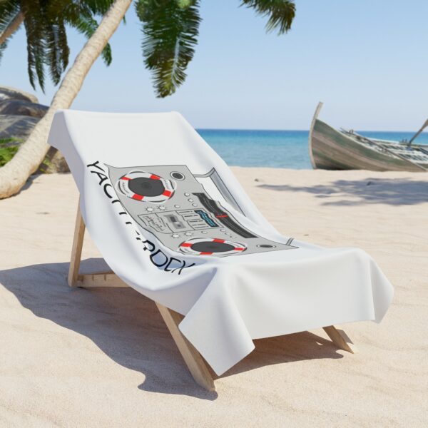 Yacht Rock Boom Box Beach Towel