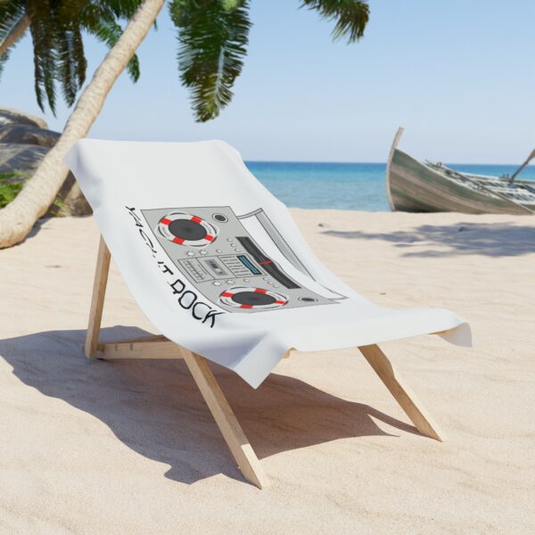 Yacht Rock Boom Box Beach Towel - Image 3